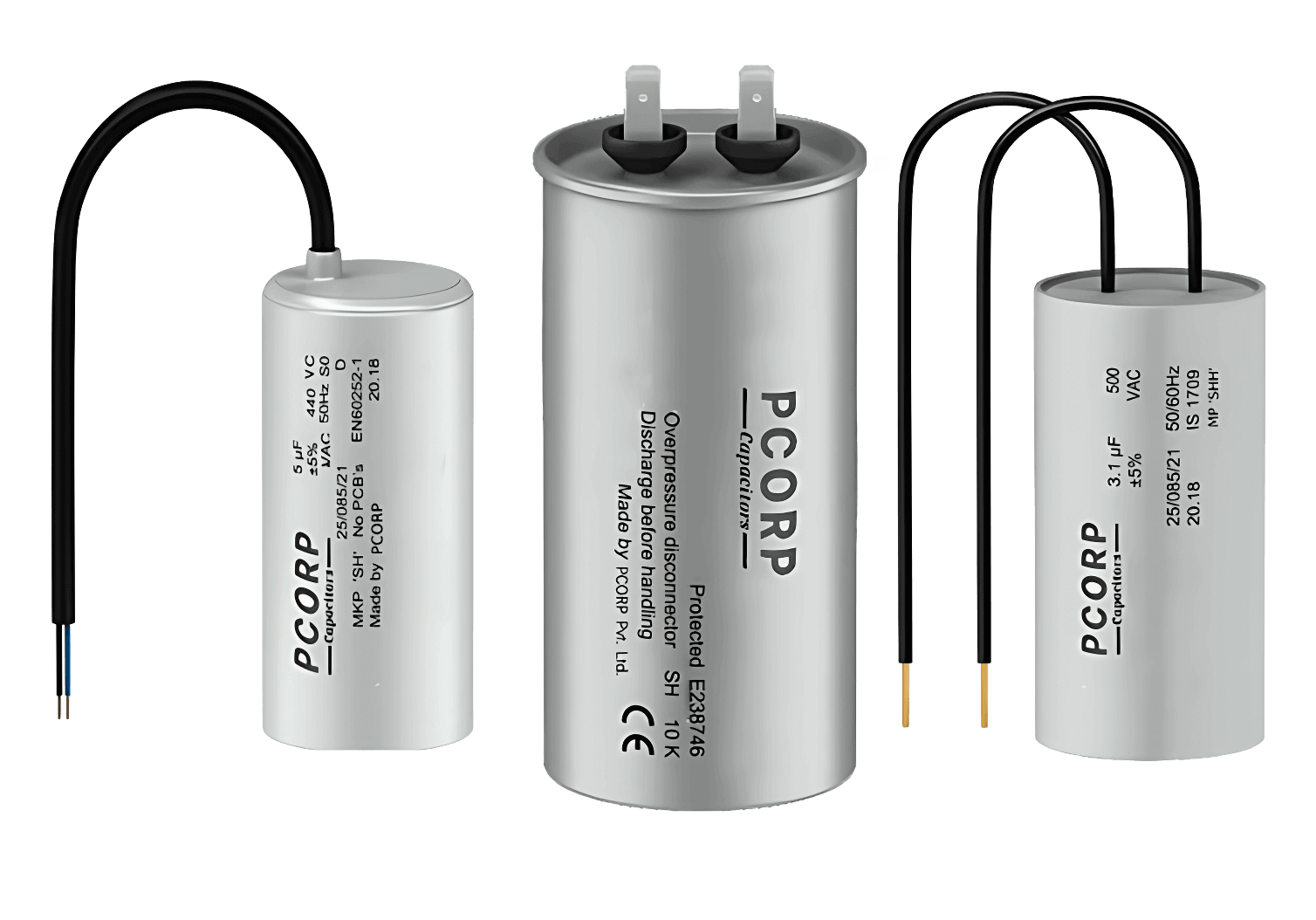 AC Flim Capacitors, Capacitors