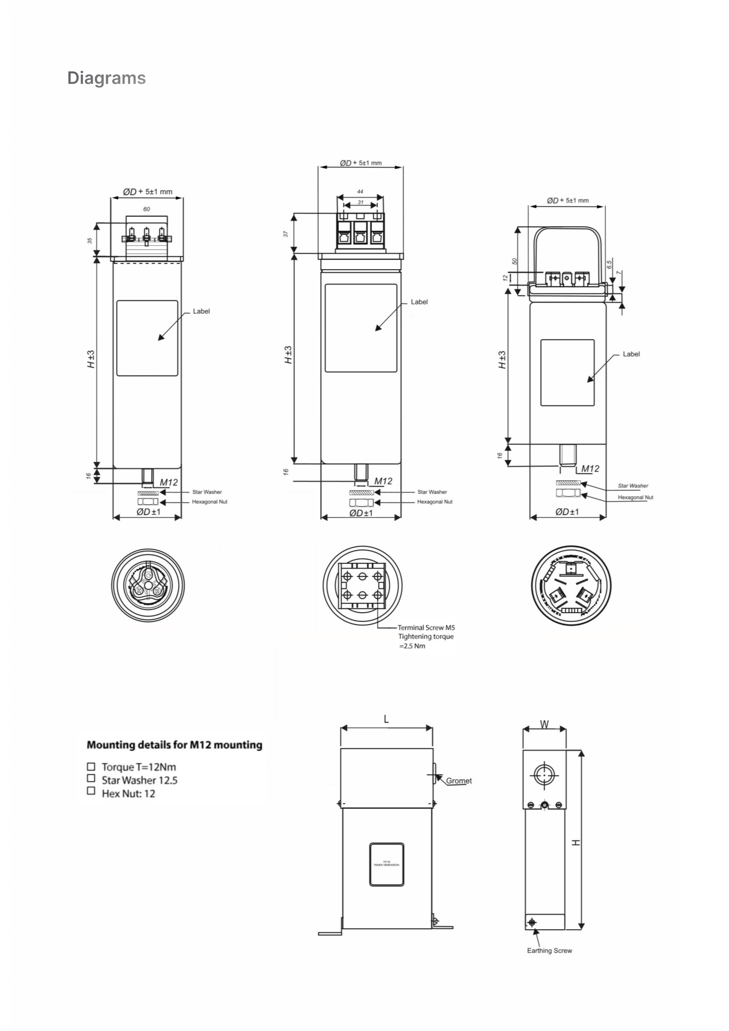 PCORP Capacitor diagrams image